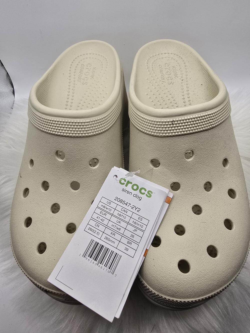 CROCS Kids' Classic Clog in Cream
